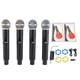 thumbnail image 2 of Juego De Micrófono Inalámbrico, 4 Micrófonos Dinámicos Inalámbricos Banda VHF Plug And Play Alcance De 164 Pies Estable Para Karaoke Para Escenario, 2 of 7