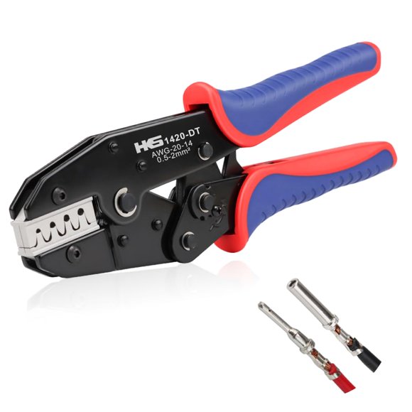 Crimpadora HKS YF-1420DT Deutsch DT DTM Talla 16 20 20-14 AWG