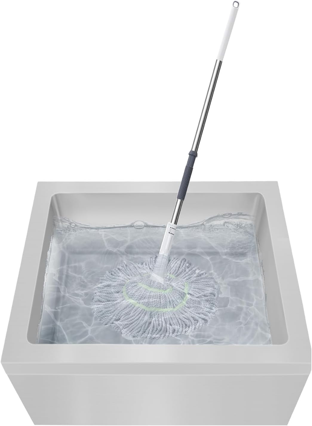 Miumaeov Commercial Floor Mount Mop Sink Free Standing Single Bowl Utility Sink for Restaurant Kitchen Garage Basement Bathroom