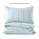 thumbnail image 5 of Juego de colcha HORIMOTE HOME, 100% algodón, talla doble, color azul bebé, 5 of 7