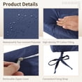thumbnail image 2 of Waterproof Sauna Seat Cushion, Heat Insulation Sauna Mat, High-Density Sauna Pad with Removable Zipper Cover & Straps, Thick Sauna Accessories, Outdoor Bench Cushion, 42.1x18.1x3.1", 2 of 7