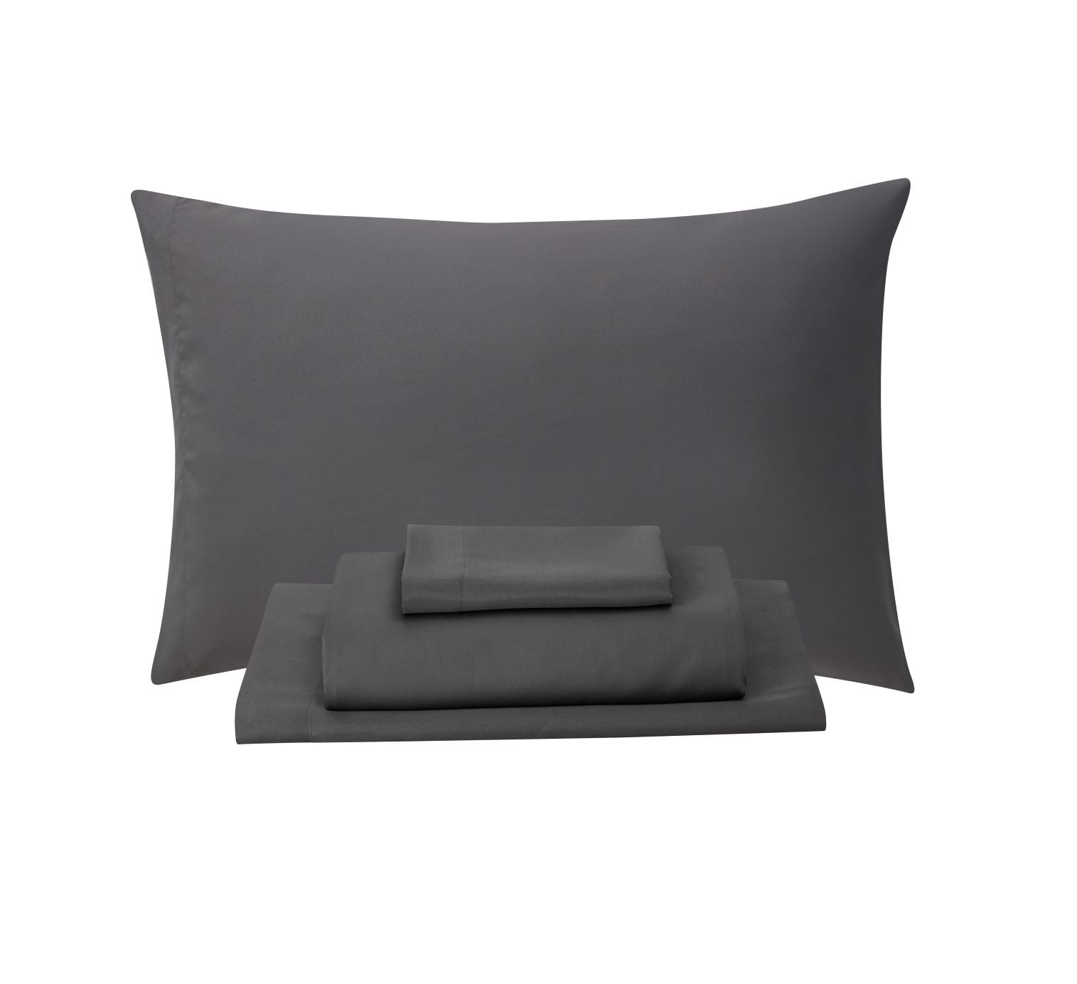 Mainstays Black 7-Piece Reversible Bed in a Bag Comforter Set with Sheets, Full