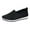 Black, variant on Siilsaa Women's Mesh Slip On Walking Shoes Fashion Breathable Spakle Glitter Sneaker(Black,7.5)
