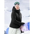 thumbnail image 6 of CAMEL Women's Ski Jackets Waterproof Fleece Jakcet Warm Hooded Windproof Winter Snow Outerwear Coats Black, 6 of 11
