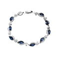 thumbnail image 1 of Sonducket Cadenas geométricas de cobre Brazalete de circón Decoración de mano Decoraciones Novia Joyería Regalo de fiesta de cumpleaños Joyas Ropa, zapatos y accesorios Miscelánea Azul Sonducket AP014500-02, 1 of 6