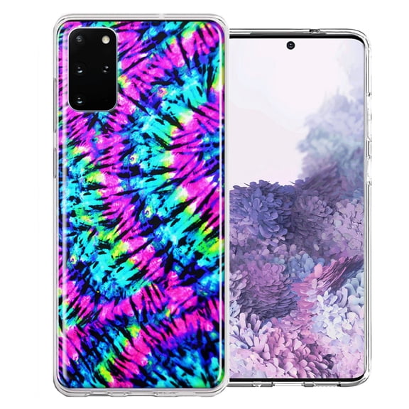 MUNDAZE For Samsung Galaxy S20 Plus Hippie Tie Dye Design Double Layer Phone Case Cover