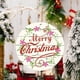 thumbnail image 2 of Árbol de Navidad de madera colgante de 15 x 15 cm, pieza de corte de madera, decoración circular, colgante para manualidades navideñas., 2 of 6