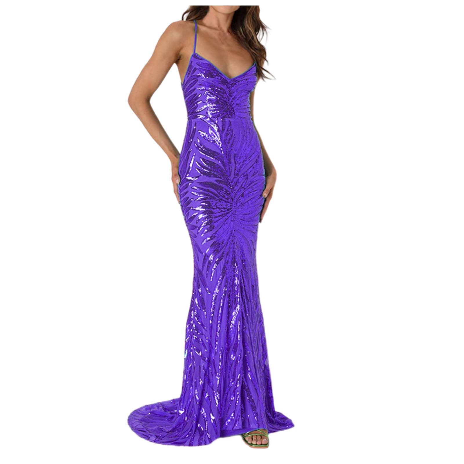 TSADFHJI Black Skirt Women Holiday Elegant Sequin Maxi Dress for