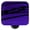 Black  -  Cobalt Blue, variant on Hot Knobs HK3117-KB Mardi Gras White with Cobalt Blue Square Glass Cabinet Knob - Black Post