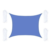 WKSCLPAI Sun Shade Sail,78.7x118 In Rectangle Waterproof Sun Shade Sail,97% UV Block Swimming Pool Sun Awning,Garden Sun Sail,Canvas Cover for Patio Leaf Protection,Blue