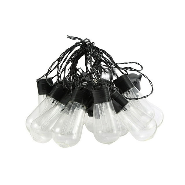 tredstone Solar Powered String Light Bulb Indoor Outdoor 2 Modes Backyard Living Room Strip Lightbulb Banquet Lighting Decoration Colorful 5m