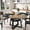 Wood color + black with grain, variant on 47.2" Round Dining Table for 4-6, Farmhouse Kitchen Table with Storage Shelf, Modern Circle Dinner Table with Black Metal Legs for Dining Room, Apartment, Light Antique Wood Grain