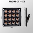thumbnail image 4 of 16 LED Cuadrado Señal de giro Indicador de marcador lateral Luz trasera de freno para camión todoterreno rojo BR Rojo Verde, 4 of 5