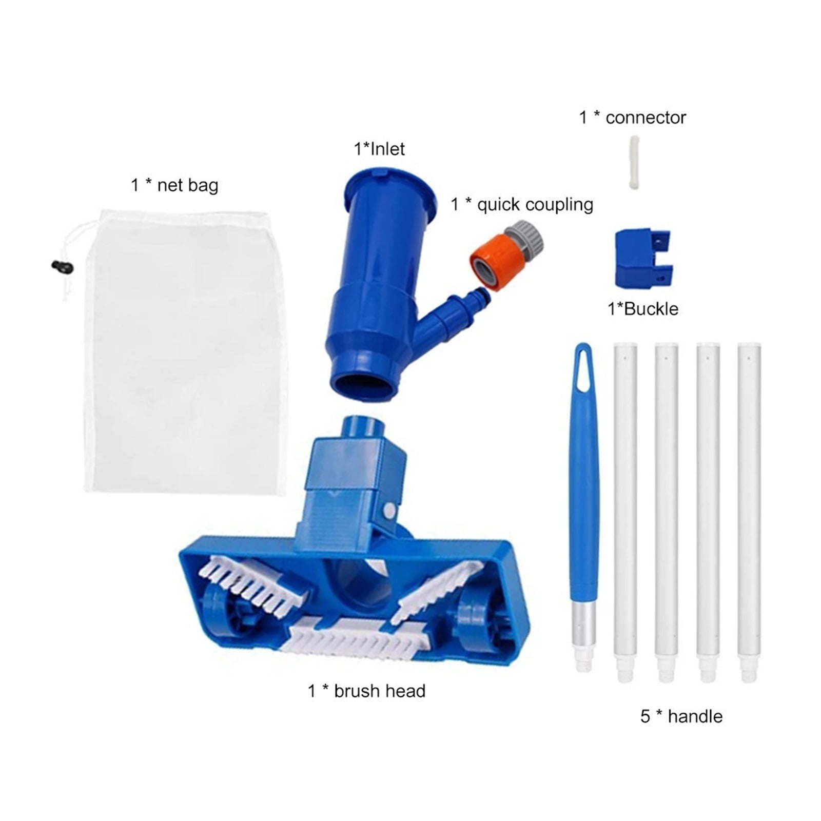 Portable Swimming Pool Vacuum Cleaner Cleaning Tool Disinfect Suction Head Pond Fountain Pool Vacuum ,Efficient Cleaning