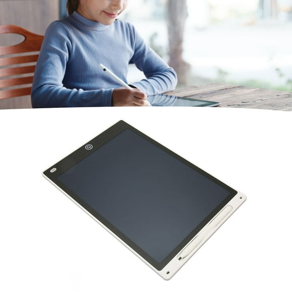 LCD Writing Tablet, Drawing Tablet Erasable 10 Inch Lightweight Colorful Rounded Corners with Stylus for Home for Toddler Black,White,Pink,Dark Blue,Green