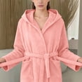thumbnail image 2 of Gifts for Mom Robes for Women Fuzzy House Coat Oversized Soft Women's Sleepwear Spa Womens Bathrobe Pink, 2 of 9