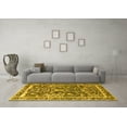 thumbnail image 3 of Ahgly Company Machine Washable Indoor Rectangle Animal Yellow Traditional Area Rugs, 5' x 8', 3 of 4
