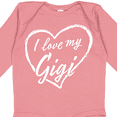 thumbnail image 4 of Inktastic I Love My Gigi in White Chalk Heart Boys or Girls Long Sleeve Baby Bodysuit, 4 of 5