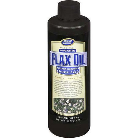 Rexall Naturals: Mother Nature's Omega-3 & 6 Supplement Organic Flax Oil, 8 fl oz