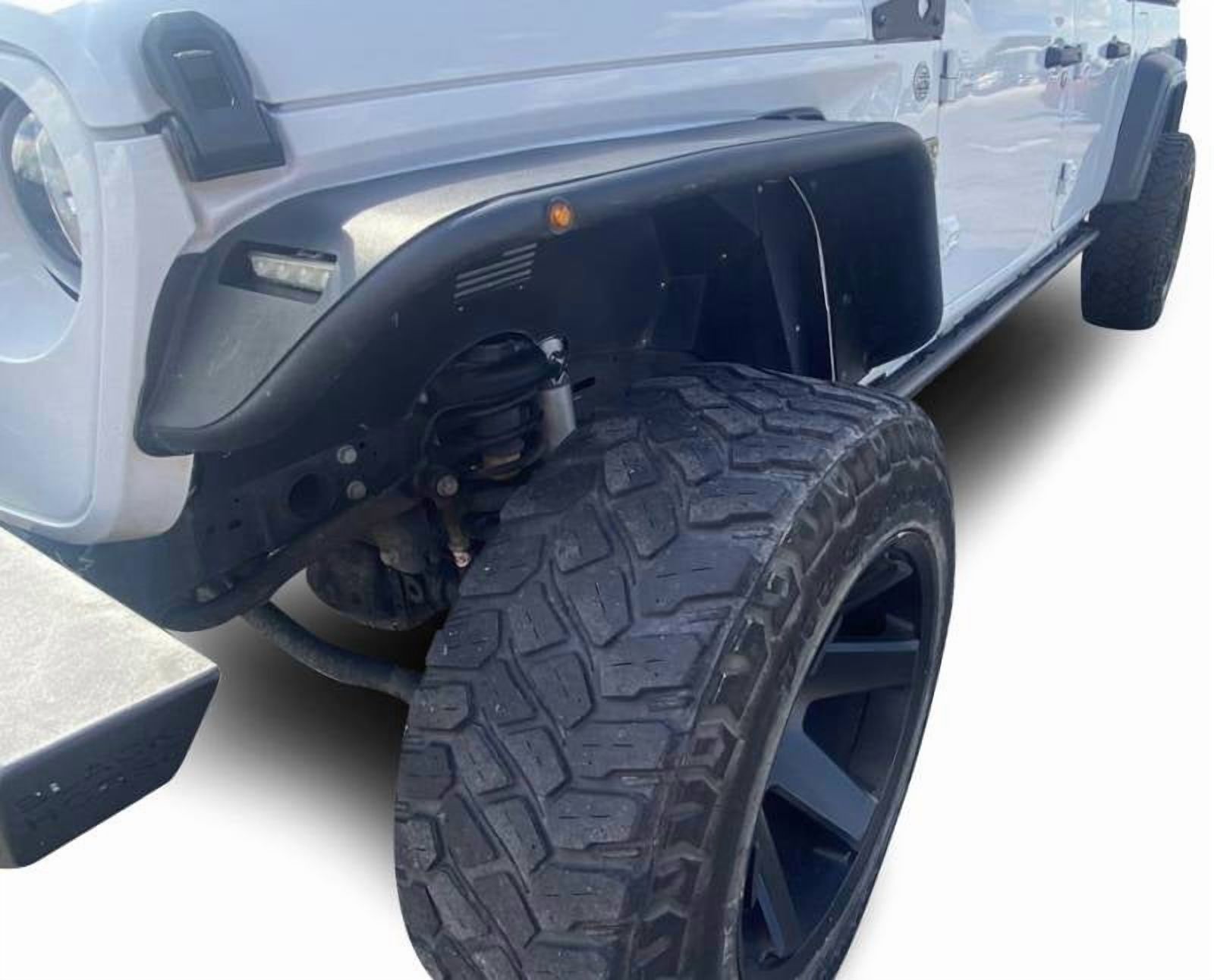 Black Horse Off Road Tubular Front Fender Flares Matte Black Steel Tffjl1 Fits select: 2018 JEEP WRANGLER UNLIMITED, 2022 JEEP WRANGLER