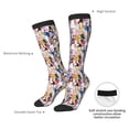 thumbnail image 4 of Fotbe Colourful Horses Calcetas Divertidas Estampadas para Hombre y Mujer, Calcetas de Algodón hasta la Rodilla para Caminar, Correr, Enfermería y Embarazo, 4 of 6