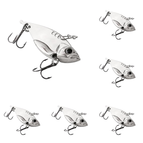 5/10PC Metal Fishing Lures Hard Blade Baits Spinner Metal Spoon Swimbaits for Trout Walleye Crappie Bass Pike Freshwater and Saltwater Fishing