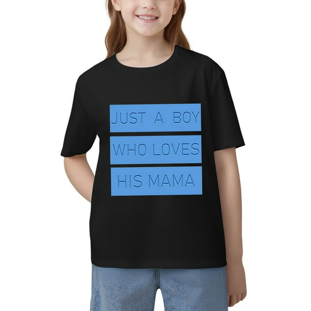 Xuewenshw T-Shirt à Manches Longues pour Jeunes, Col Rond, Imprimé Lettre, Été, Décontracté