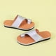 thumbnail image 3 of Pantuflas planas de mujer de talla grande de una línea de ocio de estilo británico diario de verano Wmkox8yii hj789, 3 of 8