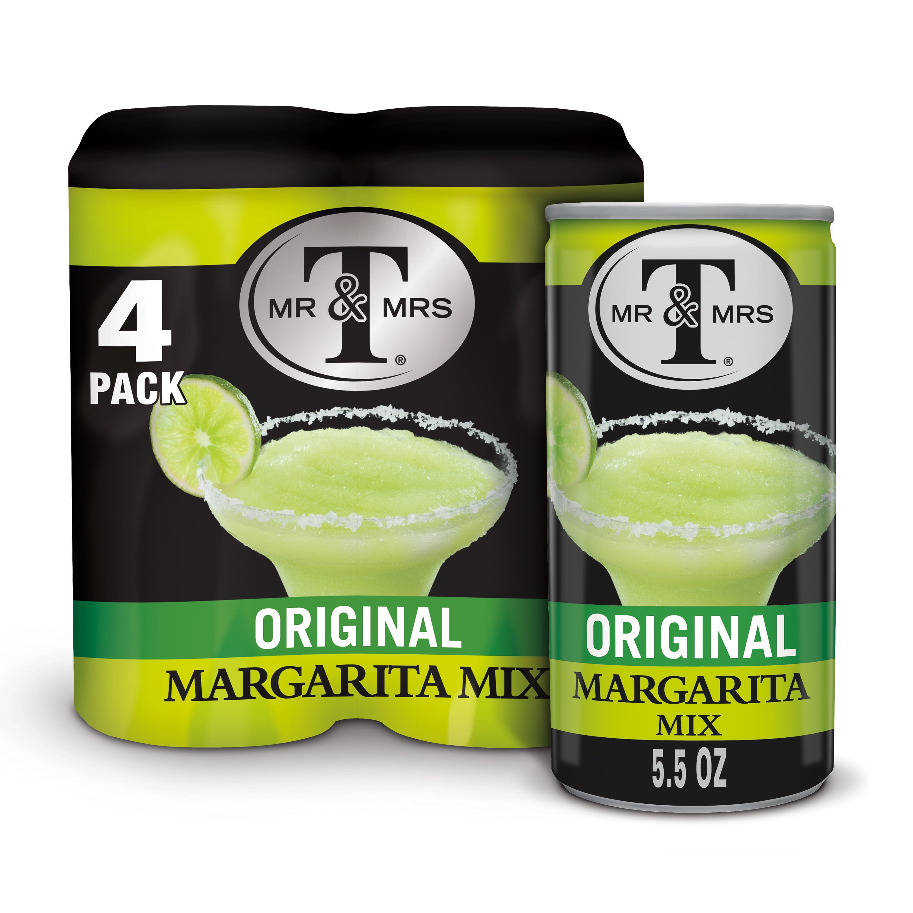 Mr & Mrs T Margarita Mix, 5.5 fl oz cans, 4 pack