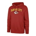 thumbnail image 2 of Men's '47 Red Kansas City Chiefs Arch Game Headline Pullover Hoodie, 2 of 3