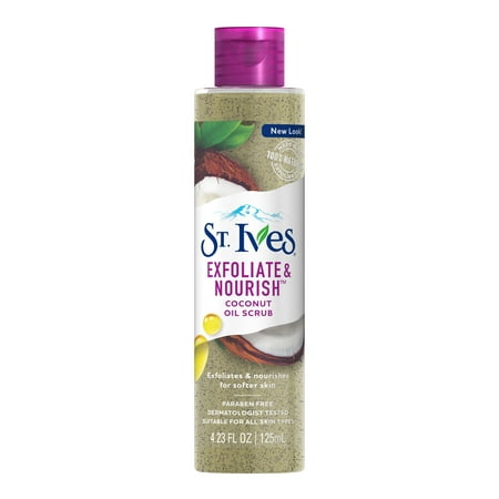 St. Ives Exfoliate & Nourish Facial Oil Scrub Coconut 4.23 (Best Way To Exfoliate Dry Skin On Face)