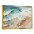 thumbnail image 2 of Designart "Simplified Seaside Merge" Beach Floater Framed Canvas Prints, 2 of 5