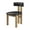 Casa Black Faux, variant on New Pacific Direct Hailey Faux Leather Dining Side Chair in Casa Black(Set of 2)