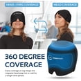 thumbnail image 2 of AllSett Health Migraine Cap for Headache Relief, Hot and Cold Gel Head Wrap, One Size Fits Most, Black, 2 of 6