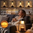 thumbnail image 3 of Candle Warmer Lamp with Timer and Dimmer, Electric Wax Melt Warmer for Jar Candles, Adjustable Height Dimmable Candle Lamp, Flameless Home Decor Gift for Bedroom Living Room Office, 3 of 10