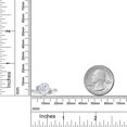 thumbnail image 3 of Gem Stone King 925 Sterling Silver White Moissanite 3 Stone Ring for Women (3.03 Cttw, Oval 10X8MM, Gemstone Birthstone, Size 6), 3 of 4