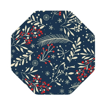 

Bingfone Vintage Merry Christmas Winter Leaves Snowflakes Leather Drinks Coasters With Set Of 6 Suitable For Home Kitchen Coffee Cup Coasters Home Gift