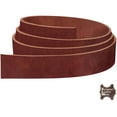 thumbnail image 4 of ELW 9-10 oz. 3.6-4mm Vintage Brown Straps, Belts, Strips 0.5"x60" 1.3x152cm - Belt Grade Latigo Leather for Cowhide Heavy DIY Craft - Pet Collars, Blanks, Accessory, Jewelry, Key Chains, 4 of 9