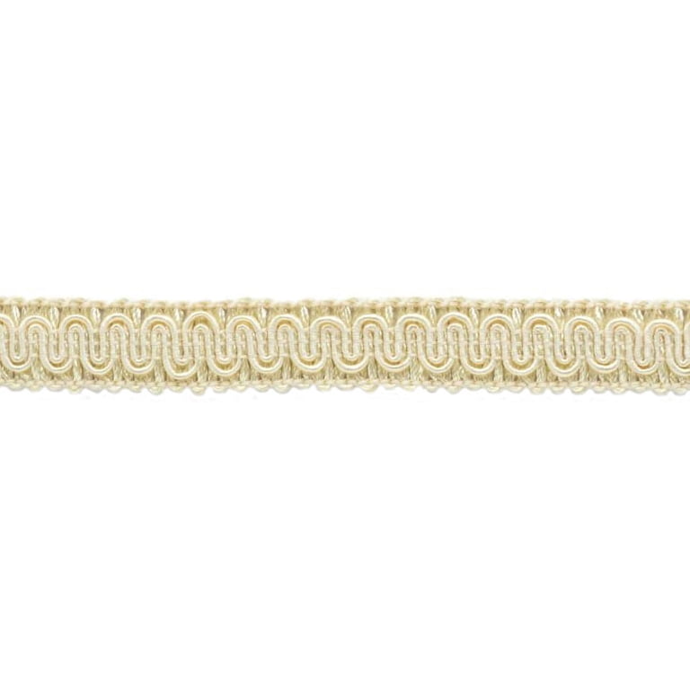 DECOPRO Vintage Gimp Braid Trim - 1 Inch (2.5cm) Wide, Color: White Sands Ivory (Tan/Beige), Sold By The Yard (3 Feet/0.9m)