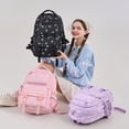 thumbnail image 6 of jiaxiM School Backpack for Ages 5th 6th 8th 10th Bow Print 3 Piece Backpack Set Lightweight Layout for Daily School, Casual Strolls, Road Trips, After-School Events, 6 of 8