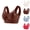 Inverlee Beige-Bras, variant on Women's V Neck Mesh Panel Wire Free Bra Small Daisy Bouquet Print Wide Elastic Straps Assorted Pastel Color Full Coverage Support Lingerie Beige (M-XXXXXL)