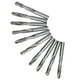 thumbnail image 3 of 10 brocas helicoidales de vástago recto de acero de tungsteno para grabado de fresas CNC de 11 mm, 3 of 14