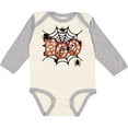 thumbnail image 3 of Inktastic Halloween Boo with Spiders in Web Boys or Girls Long Sleeve Baby Bodysuit, 3 of 5