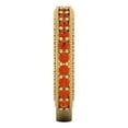 thumbnail image 4 of 1.44 ctw Wedding Band for Women - 14K Yellow Gold Simulated Red Diamond Stackable Eternity Ring, 4 of 6