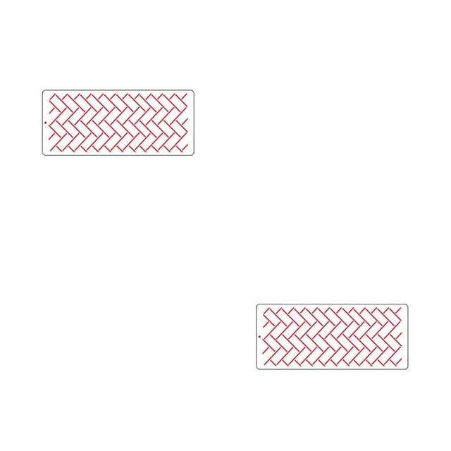 Monstrate Plantilla de plástico para Fondant de pastel de fiesta, molde de tamiz de azúcar con borde plegable reutilizable, plantilla para glaseado, JY-6159 2piezas Monstrate CBP181940