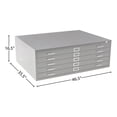 thumbnail image 3 of Scranton & Co 5 Drawers Modern Metal Flat Files Cabinet in Black, 3 of 3