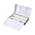 thumbnail image 2 of simhoa Watercolor Palette Iron Box Empty Lightweight Folded Out Palette Palette Box for 14 Half Pans, 2 of 8