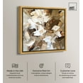 thumbnail image 2 of Earth Tones Canvas Fall Abstract Art by Art Remedy, Gold Frame, 24" x 24", 2 of 7
