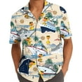 thumbnail image 5 of Funny Cruise Duck Hawaiian Shirt For Men Casual Summer Vacation Duck Beach Short Sleeve Button Down Shirt, 5 of 7