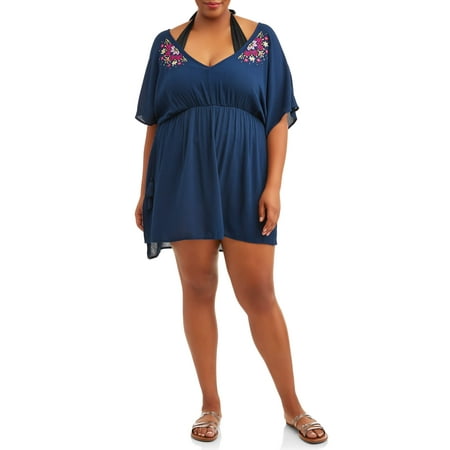 Women's Plus Dolman Sleeve Cover-Up